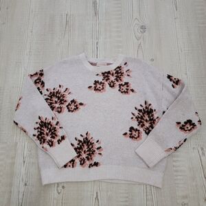 Knox Rose Floral Crewneck Pullover Sweater